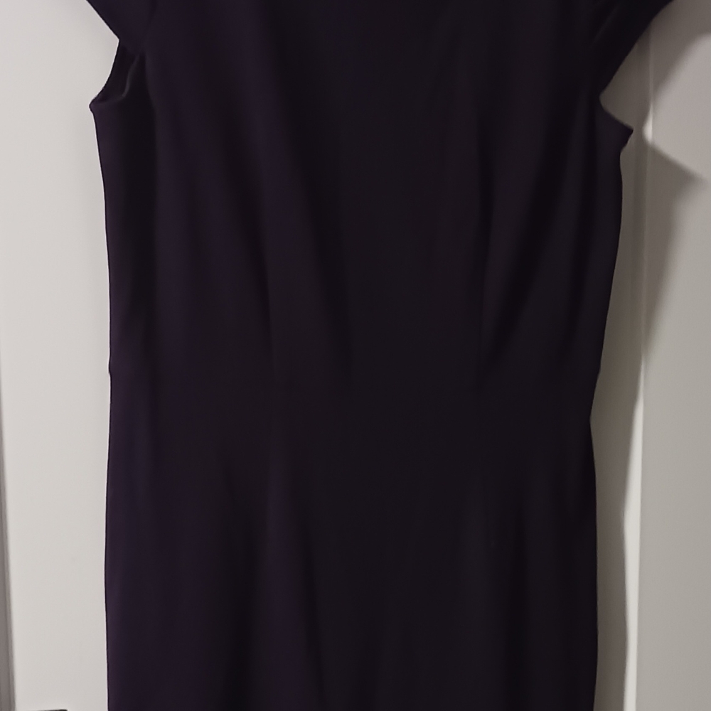 Chic Dark Purple Midi Dress